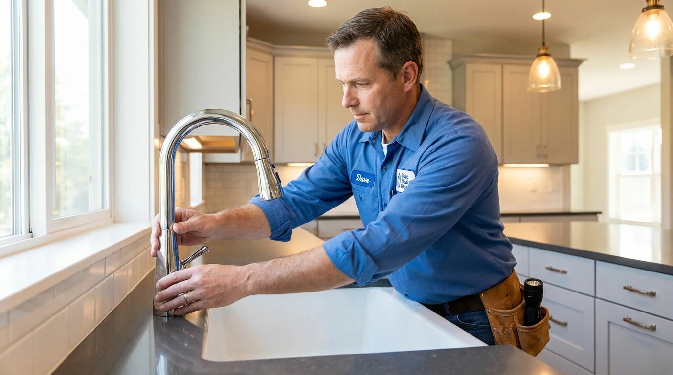 Kitchen faucet installation by Johns Plumbing LLC in Itta Bena