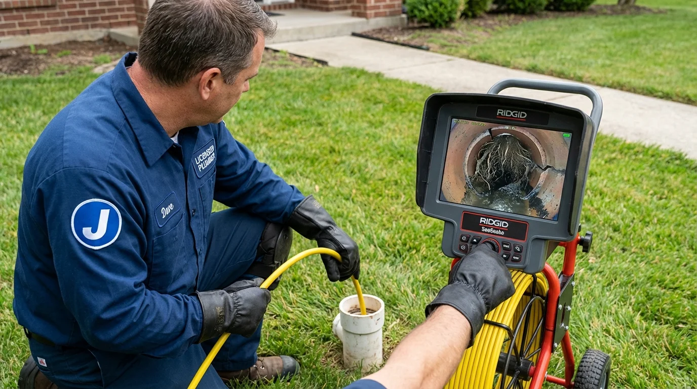Sewer camera inspection being performed by Johns Plumbing LLC in Itta Bena